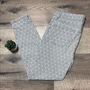 d. jeans Gray and White Geometric Pants Size 6